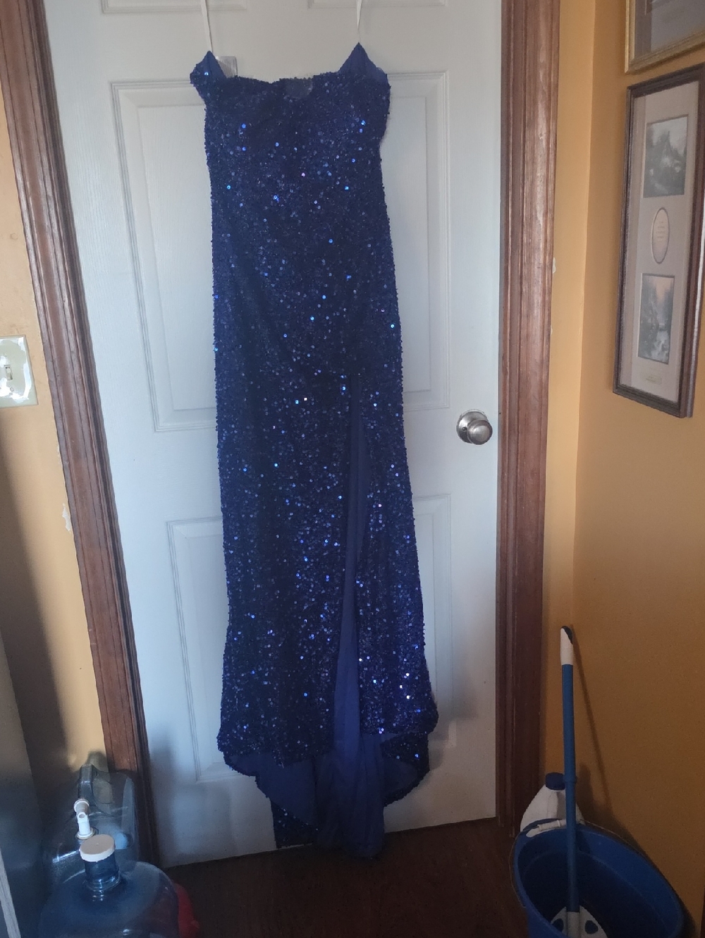 Sparkling Royal Blue Sequin Q